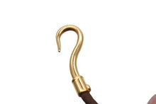 Load image into Gallery viewer, HERMES エルメス Jumbo H ジャンボブレスレット アクセサリー レザー ブラウン ゴールド金具 美品 中古 4b007855