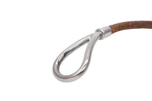 Load image into Gallery viewer, HERMES エルメス Jumbo H ジャンボブレスレット アクセサリー レザー ブラウン シルバー金具 良品 中古 4b007856