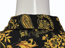 Load image into Gallery viewer, VERSACE JEANS COUTURE ヴェルサーチ ジーンズ クチュール 長袖シャツ BIGZA6S9-0761 9 ブラック イエロー サイズXS 美品 中古 4b007861