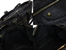Load image into Gallery viewer, BALENCIAGA バレンシアガ ザシティ 2WAYバッグ ハンドバッグ ショルダーバッグ 115748 レザー ブラック ゴールド金具 美品 中古 4b007877