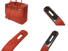Load image into Gallery viewer, 極美品 HERMES エルメス バーキン40 ハンドバッグ ◻︎R刻印 トゴ ルージュピヴォワンヌ シルバー金具 2014年 内縫い 中古 4b007882