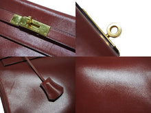 Load image into Gallery viewer, エルメス ケリー32 内縫い ルージュアッシュ ○Y刻印 カーフスキン ゴールド金具 ハンドバッグ 2WAY 美品 中古 4b007904