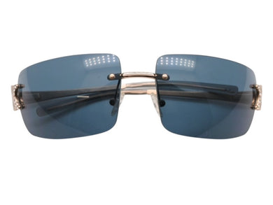 CELINE セリーヌ サングラス アイウェア SC 1048S トリオンフ ラインストーン グリーン ゴールド 1048S 美品 中古 4b007906