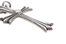 Load image into Gallery viewer, CHROME HEARTS クロムハーツ ラージクロス ベイル ネックレス 重量約41.3g STERLING刻印 スターリングシルバー 美品 中古 4b008908
