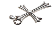Load image into Gallery viewer, CHROME HEARTS クロムハーツ ラージクロス ベイル ネックレス 重量約41.3g STERLING刻印 スターリングシルバー 美品 中古 4b008908