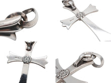 Load image into Gallery viewer, CHROME HEARTS クロムハーツ ラージクロス ベイル ネックレス 重量約41.3g STERLING刻印 スターリングシルバー 美品 中古 4b008908