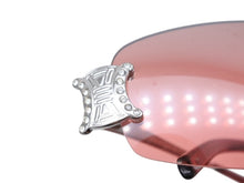 Load image into Gallery viewer, CELINE セリーヌ サングラス アイウェア SC 1047S トリオンフ ラインストーン レッド シルバー 美品 中古 4b007909