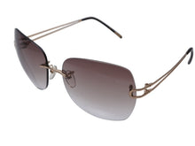 画像をギャラリービューアに読み込む, Givenchy ジバンシー サングラス アイウェア VGV064 サイズ54□16 135 ブラウングラデーション ゴールド 美品 中古 4b007910