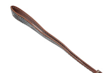 Load image into Gallery viewer, 極美品 GOYARD ゴヤールストラップ ヘリンボーン柄 フランス製 PVC レザー ブラック ブラウン シルバー金具 中古 4b007931