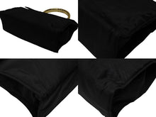 Load image into Gallery viewer, PRADA プラダ ハンドバッグ ワンハンドル トライアングル ロゴ ナイロン ゴールド金具 黒 ブラック 美品 中古 4b007952