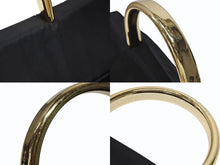 Load image into Gallery viewer, PRADA プラダ ハンドバッグ 33 トライアングルロゴ シングルメタルハンドル イタリア製 ナイロン ブラック ゴールド金具 美品 中古 4b007953