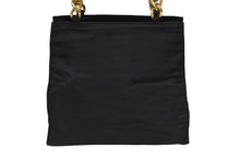 Load image into Gallery viewer, PRADA プラダ ハンドバッグ トライアングル ロゴ ナイロン ゴールド金具 黒 ブラック 美品 中古 4b007954
