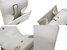 Load image into Gallery viewer, PRADA プラダ ロボット モノクローム チェーンショルダーバッグ 1BD127 サフィアーノレザー アイボリー シルバー金具 良品 中古 4b007961