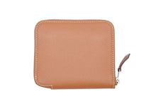 Load image into Gallery viewer, HERMES エルメス コインケース アザップコンパクトシルクイン ヴォーエプソン AU刻印 ゴールド シルバー金具 美品 中古 4b007963