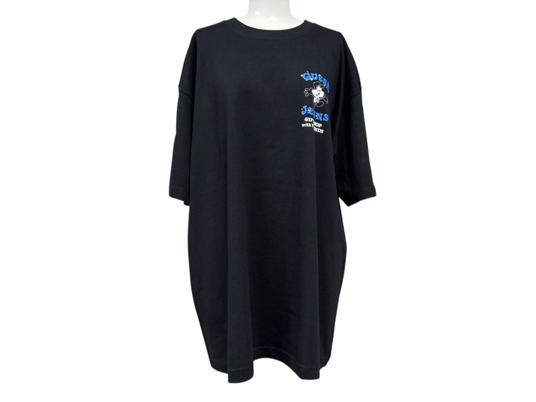 新品未使用 VERDY x GUESS JEANS ヴェルディ ゲスジーンズ 25SS GIFT SHOP with FRIENDS Vick Tee Tシャツ ブラック サイズXL 中古 4b007974