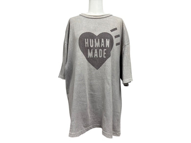 HUMAN MADE ヒューマンメイド Plant Dyed T-Shirt #2 半袖Tシャツ HEART ハート チャコール サイズ2XL 良品 中古 4b007976