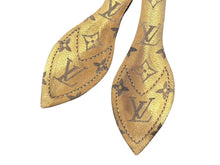 画像をギャラリービューアに読み込む, LOUIS VUITTON ルイヴィトン シルク モノグラムパターン バンドー 3D ツイリー スカーフ M76931 ネイビー ゴールド 美品 中古 4b007989