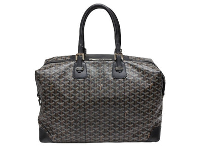 極美品 GOYARD ゴヤール ボストンバッグ バックボーイング45 ブラック ロゴ 中古 4b008003