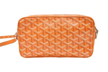 画像をギャラリービューアに読み込む, 極美品 GOYARD ゴヤール カップヴェールPM ショルダーバッグ オレンジ PVC レザー シルバー金具 中古 4b008005