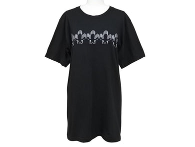 CHROME HEARTS クロムハーツ FOTI フォティ フロントロゴプリント 半袖Ｔシャツ ブラック コットン 美品 中古 4b008038