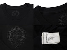 画像をギャラリービューアに読み込む, CHROME HEARTS クロムハーツ FOTI フォティ フロントロゴプリント 半袖Ｔシャツ ブラック コットン 美品 中古 4b008038