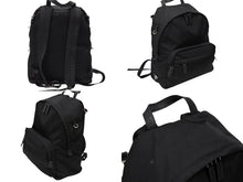 Load image into Gallery viewer, PRADA プラダ リュック バックパック 2VZ066 トライアングルロゴ ナイロン ブラック シルバー金具 良品 中古 4b008056