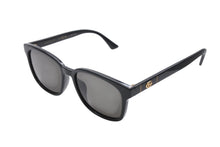 画像をギャラリービューアに読み込む, GUCCI グッチ サングラス アイウェア GG GG 0637SK サイズ56□18 150 スクエア ブラウン イタリア製 ロゴ金具 美品 中古 4b008063