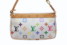 画像をギャラリービューアに読み込む, 極美品 LOUIS VUITTON ルイヴィトン ハンドバッグ ポシェット アクセソワール アクセサリーポーチ M92649 モノグラム マルチカラー 村上隆 中古 4b008098