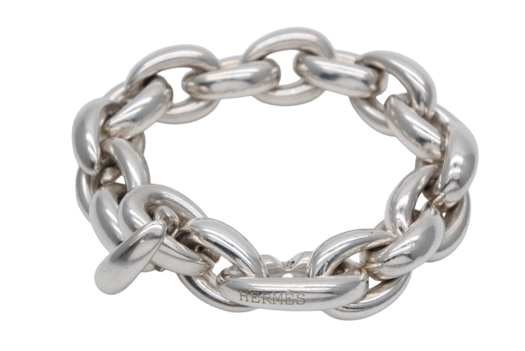 HERMES エルメス Acrobate GM Bracelet 18リンク アクロバットGM ブレスレット 重量約192.1g シルバー925 オーダー品 美品 中古 4b008136