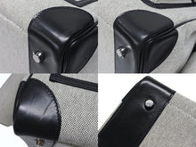 Load image into Gallery viewer, HERMES エルメス オータクロア40 カーゴ ハンドバッグ トワルアッシュ ヴォーエバーカーフ エクリュ ブラック Z刻印 2021年 SV金具 美品 中古 4b008142