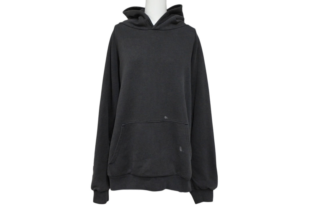 CHROME HEARTS クロムハーツ OLD Horseshoe Hoodie オールドモデル ホースシュー 袖プリント プルオーバーパーカーサイズM ブラック 美品 中古 4b008152