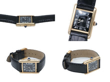 画像をギャラリービューアに読み込む, CARTIER カルティエ マストタンク ヴェルメイユ SM 腕時計 レディース 手巻き オーバーホル済み 型押し フェンディベルト 美品 中古 4b008173