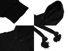 画像をギャラリービューアに読み込む, CHROME HEARTS クロムハーツ 袖プリント プルオーバーパーカー フーディ サイズXL ブラック 美品 中古 4b008187