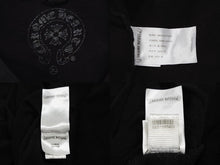 画像をギャラリービューアに読み込む, CHROME HEARTS クロムハーツ 袖プリント プルオーバーパーカー フーディ サイズXL ブラック 美品 中古 4b008187