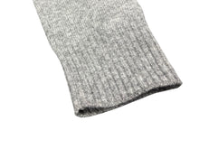 画像をギャラリービューアに読み込む, MIUMIU ミュウミュウ ニット セーター MML808 サイズ40 カシミヤ ウール インターシャロゴ グレー ホワイト 美品 中古 4b008197