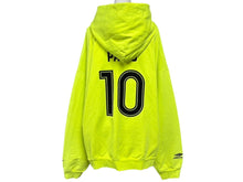 Load image into Gallery viewer, 極美品 BALENCIAGA バレンシアガ Soccer Paris Zip-Hoodie ジップアップフーディー パーカー 744457 サイズXXL グリーン 中古 4b008199