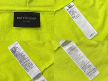Load image into Gallery viewer, 極美品 BALENCIAGA バレンシアガ Soccer Paris Zip-Hoodie ジップアップフーディー パーカー 744457 サイズXXL グリーン 中古 4b008199