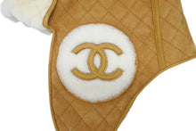 画像をギャラリービューアに読み込む, 新品未使用 CHANEL シャネル ココネージュ フライトキャップ ウシャンカ AAA429 ココマーク ムートン スウェード 中古 4b008210