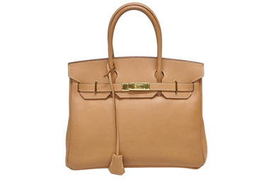HERMES エルメス Birkin 30 バーキン30 ハンドバッグ クシュベル ナチュラル □B刻印 1998年製 ゴールド金具 美品 中古 4b008212