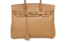Load image into Gallery viewer, HERMES エルメス Birkin 30 バーキン30 ハンドバッグ クシュベル ナチュラル □B刻印 1998年製 ゴールド金具 美品 中古 4b008212