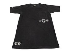 画像をギャラリービューアに読み込む, CHROME HEARTS クロムハーツ 半袖Tシャツ サイズS ホースシュー CHプラス プリント ブラック ホワイト 良品 中古 4b008218