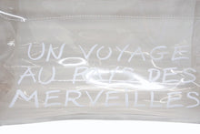 Load image into Gallery viewer, HERMES エルメス ビニールケリー 不思議の国 エルメスへの旅展 ハンドバッグ トートバッグ クリア 透明 ビニール ゴールド金具 美品 中古 4b008239