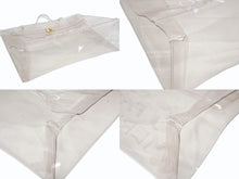 Load image into Gallery viewer, HERMES エルメス ビニールケリー 不思議の国 エルメスへの旅展 ハンドバッグ トートバッグ クリア 透明 ビニール ゴールド金具 美品 中古 4b008239