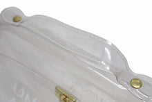 Load image into Gallery viewer, HERMES エルメス ビニールケリー 不思議の国 エルメスへの旅展 ハンドバッグ トートバッグ クリア 透明 ビニール ゴールド金具 美品 中古 4b008240