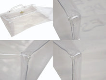 Load image into Gallery viewer, HERMES エルメス ビニールケリー 不思議の国 エルメスへの旅展 ハンドバッグ トートバッグ クリア 透明 ビニール ゴールド金具 美品 中古 4b008240