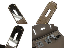 Load image into Gallery viewer, 新品未使用 エルメス HERMES ケリーアッカドPM W刻印 ワンショルダーバッグ エトゥープ シルバー金具 中古 4b008245