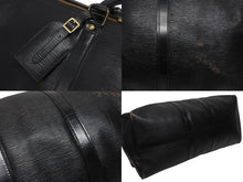 画像をギャラリービューアに読み込む, LOUIS VUITTON ルイヴィトン ボストンバッグ トラベルバッグ M42942 キーポル55 ブラック エピレザー ゴールド金具 良品 中古 4b008254