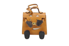 Load image into Gallery viewer, 極美品 HERMES エルメス ケリードールチャーム タデラクト×シェブルミゾル オレンジ×ブラウン×ブラック U刻印 アクセサリー 中古 4b008261