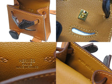 Load image into Gallery viewer, 極美品 HERMES エルメス ケリードールチャーム タデラクト×シェブルミゾル オレンジ×ブラウン×ブラック U刻印 アクセサリー 中古 4b008261