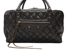 Load image into Gallery viewer, BALENCIAGA バレンシアガ マトラッセ シティ ハンドバッグ 168032 ブラウン レザー シルバー金具 美品 中古 4b008268